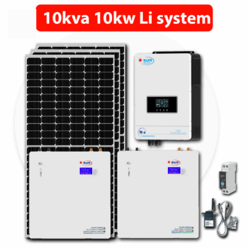 10Kva Solar System - 10kw Lithium 16x 550W + Installation Kit